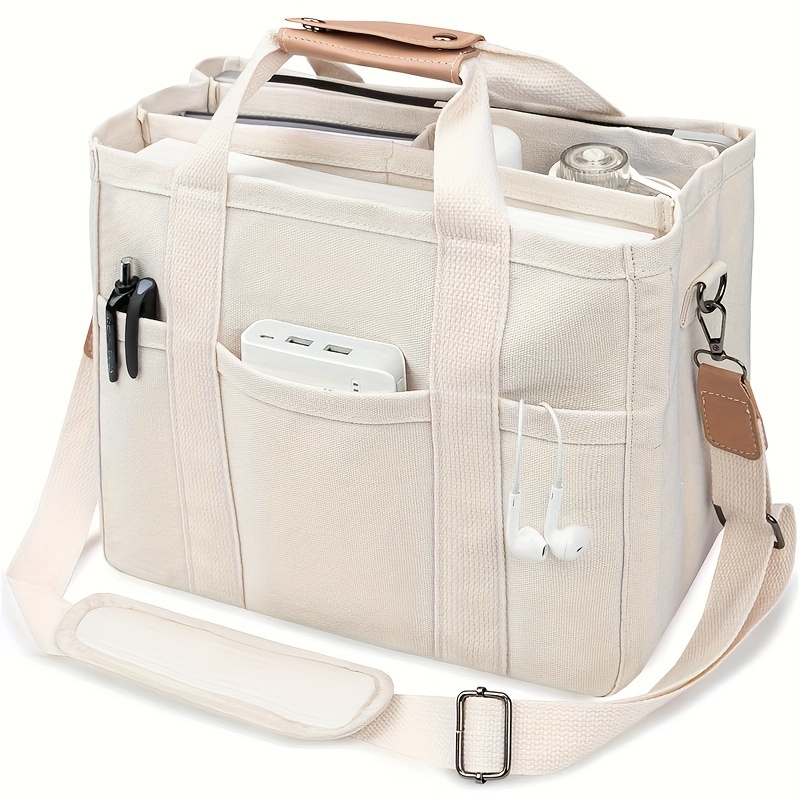 

Canvas Handbag Women's Large Capacity Crossbody Bag Shoulder Bag Layer