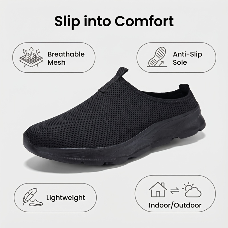Men'S Slippers, Casual And Sporty Slip-On Shoes with a Lightweight Wide Toe, Comfortable Backless Design, Featuring a Cushioned Outsole, Upgraded Version, Suitable for Indoor, Home, And Outdoor Use for Both Men And Women