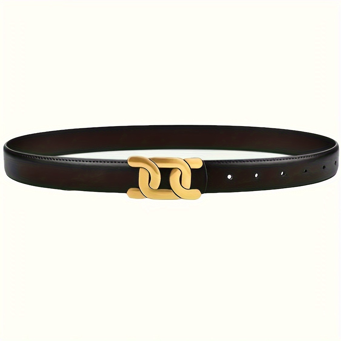 E-shop 1 PU-Ledergürtel – Moderne Legierungsschnalle, Verschiedene Längen Verfügbar, für Jeans, Casual Wear Alltagsoutfits