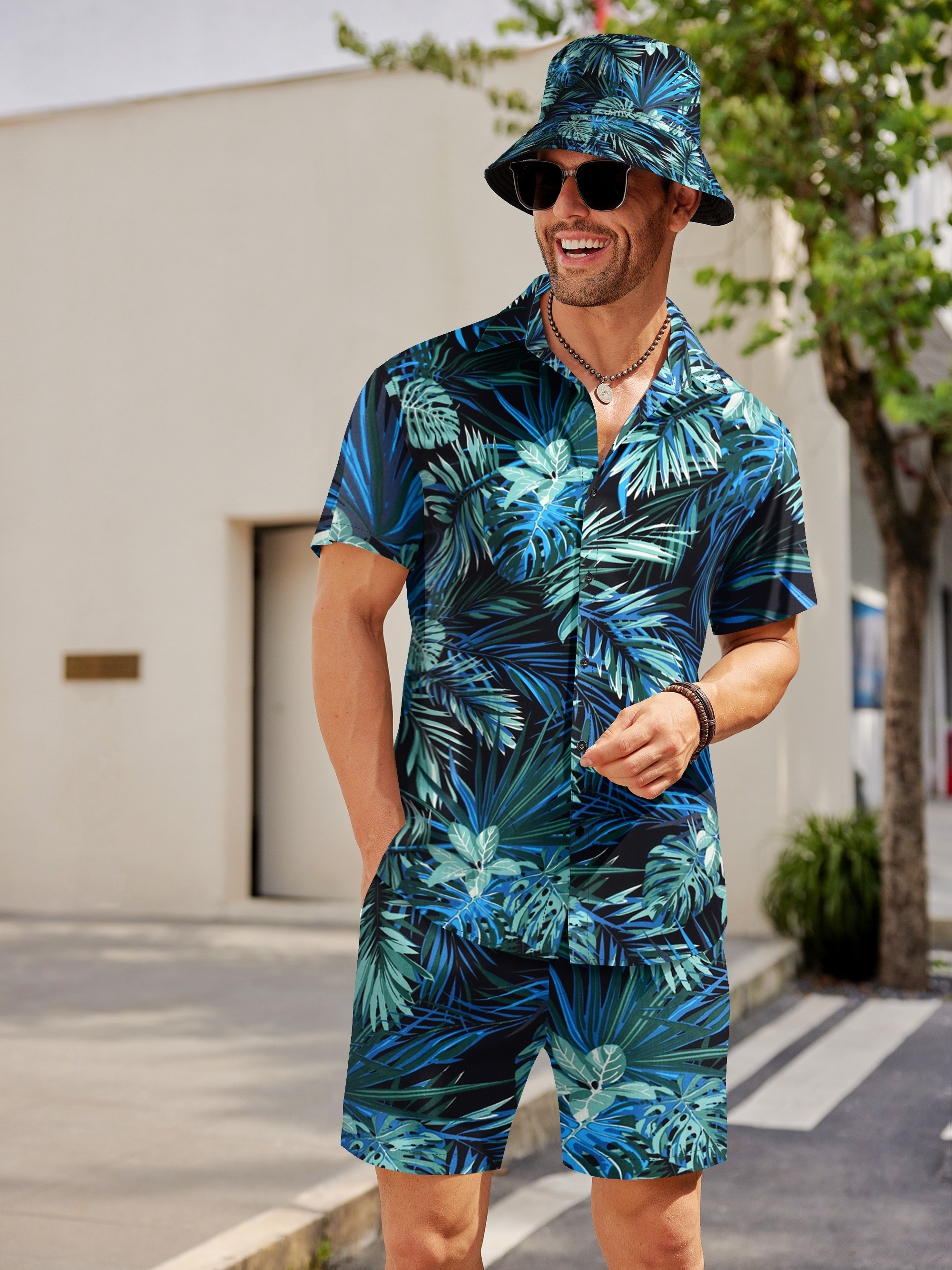 Conjunto Hawaiano Hombre Conjunto Playa Hombre Marypaty Camisa