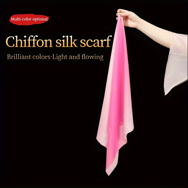 Belly Dance Silk Scarf, Square Dance Juggling Scarf, Multi-color