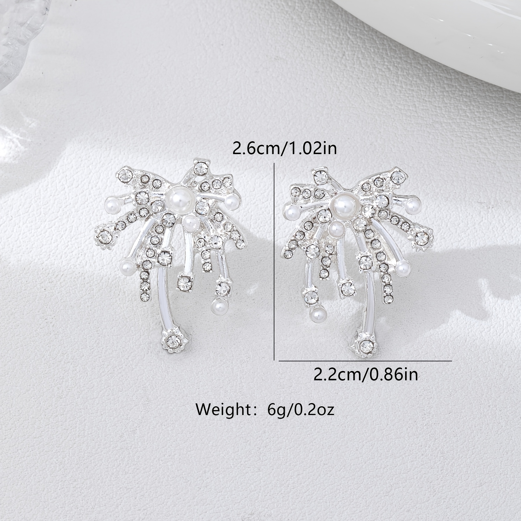 Women's Light Luxury Firework Drop Stud Earrings