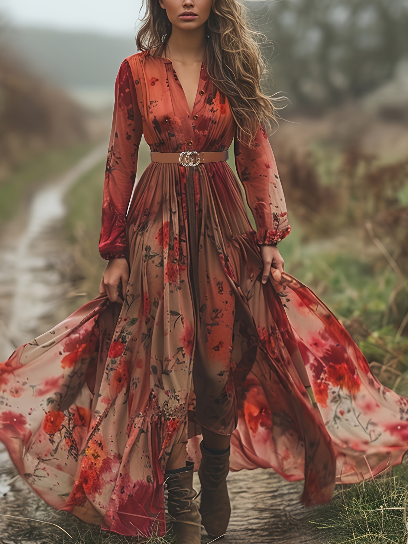 flowy rust dress Lola Wrap Dress in Rust · Whimsy & Row ~ Sustainable Clothing & Lifestyle  Brand