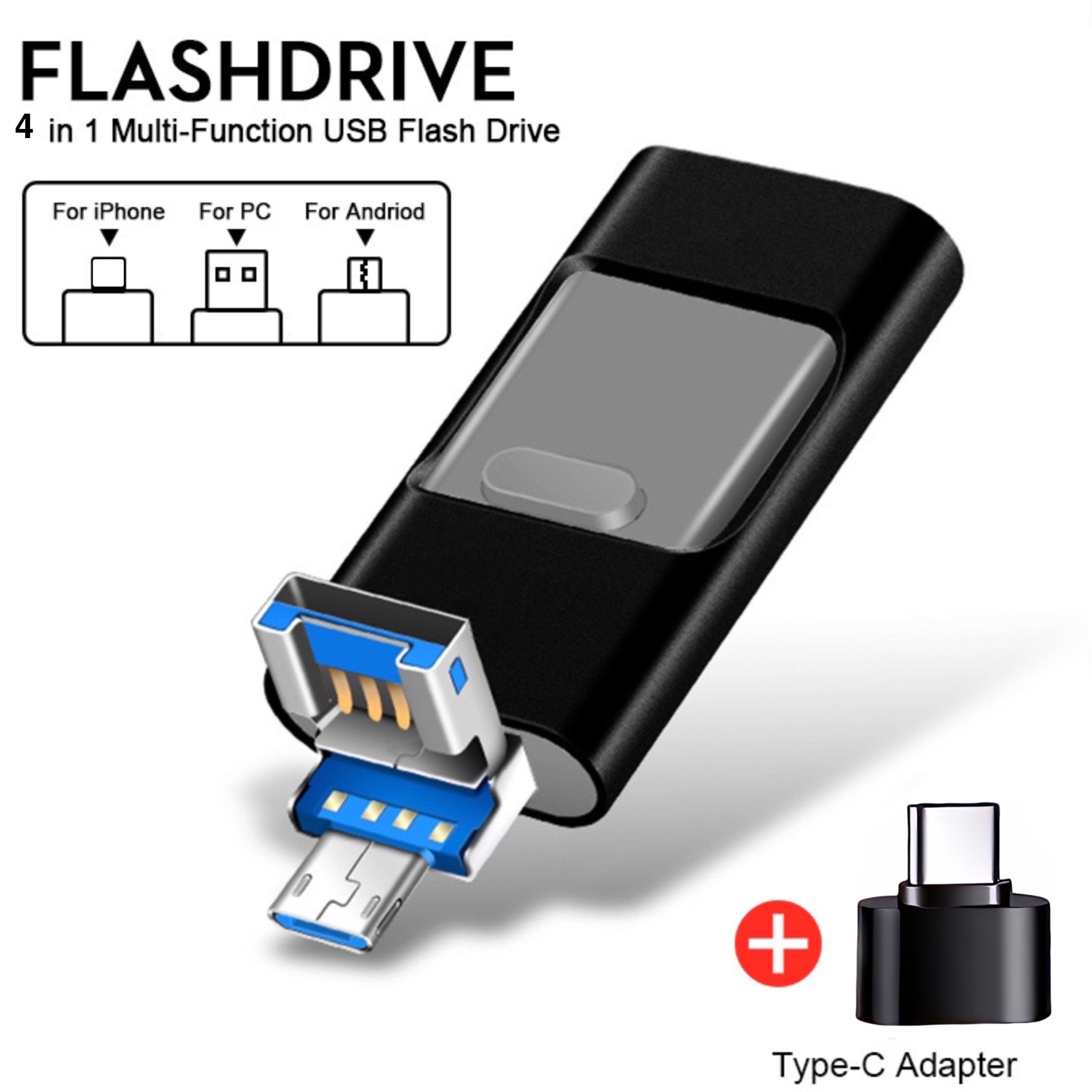 Usb накопитель 3.0 Флэш накопитель 4 В 1 Совместимый С - Temu