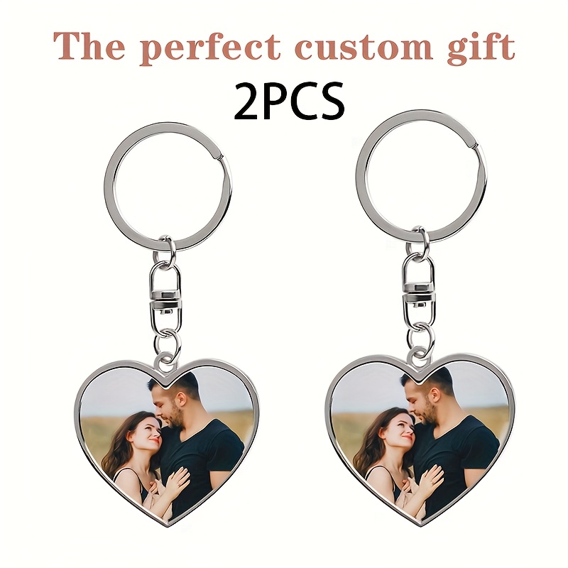 TEMU Personalized Custom Love Keychains Customized With Any Picture And To Parents, , As Customized Gifts. Used As Customized Gifts For Father's Day,