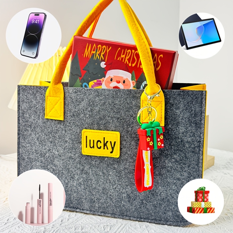 

Ladies Felt Tote - High Capacity Tote With Materials - Multifunctional Shopping, Mom And Gift Bags