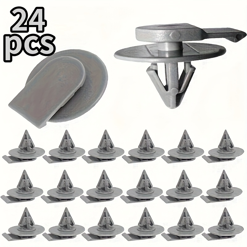 TEMU 24pcs Set Of For Grey Wheel Arch Trim Clips - Suitable For Models Such As R50, R52, R53, R56, Etc. - Durable Plastic Fasteners