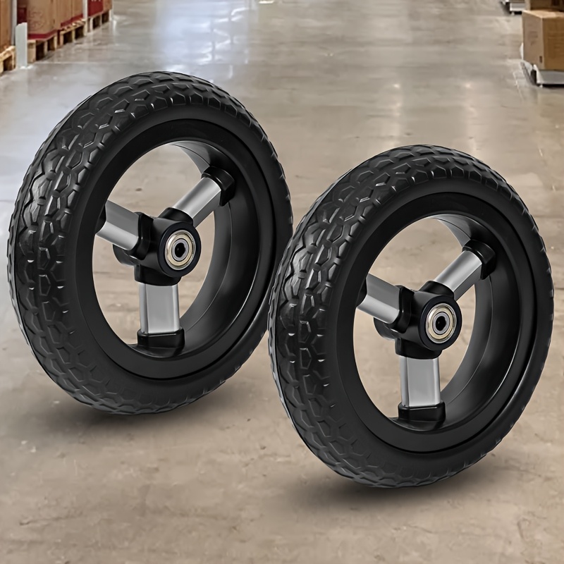 Image of Wheels Suitable For Toy Cars, Vegetable Carts, And Cloth Bag Carts, With A Diameter Of 8.39 Inches And Double Ball Bearings For Silent Operation (screws Not Included)