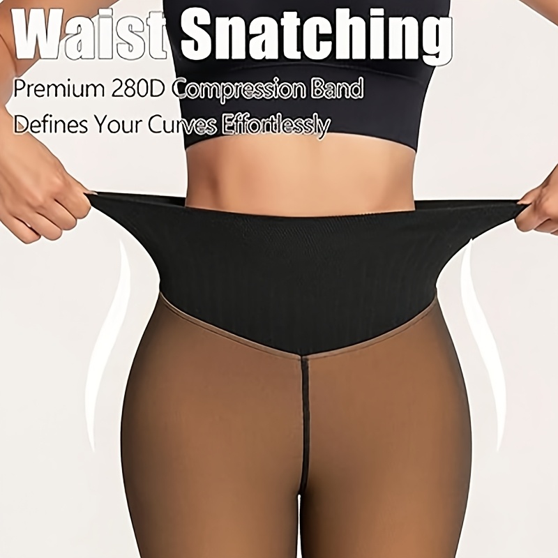 A Women' Lined Tight Pants With Added Insulation. A Warm Base Pant With A For Lifting The Abdomen And Enhancing The . Suitable For Winter. Warm, Comfortable And Tummy-controlling.
