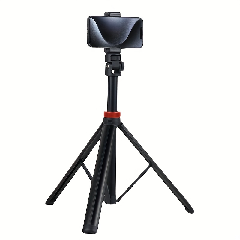 81-inch Aluminum Alloy Light Stand Tripod With Phone Clamp And 1/4-inch Mount, Height Adjustable 39-205cm, Suitable For Cameras And Video Lights