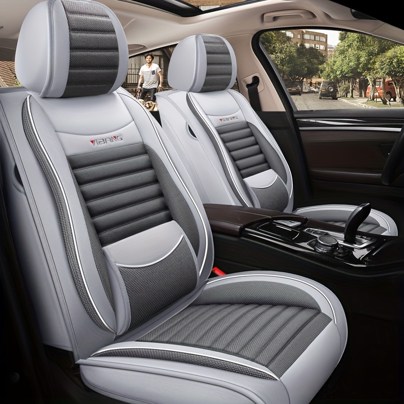 

Breathable Fabric Seat Covers Suitable For Sedans And Suvs, Providing Full Coverage For Five-seater Cars, Universal Linen Seat Covers For All Seasons