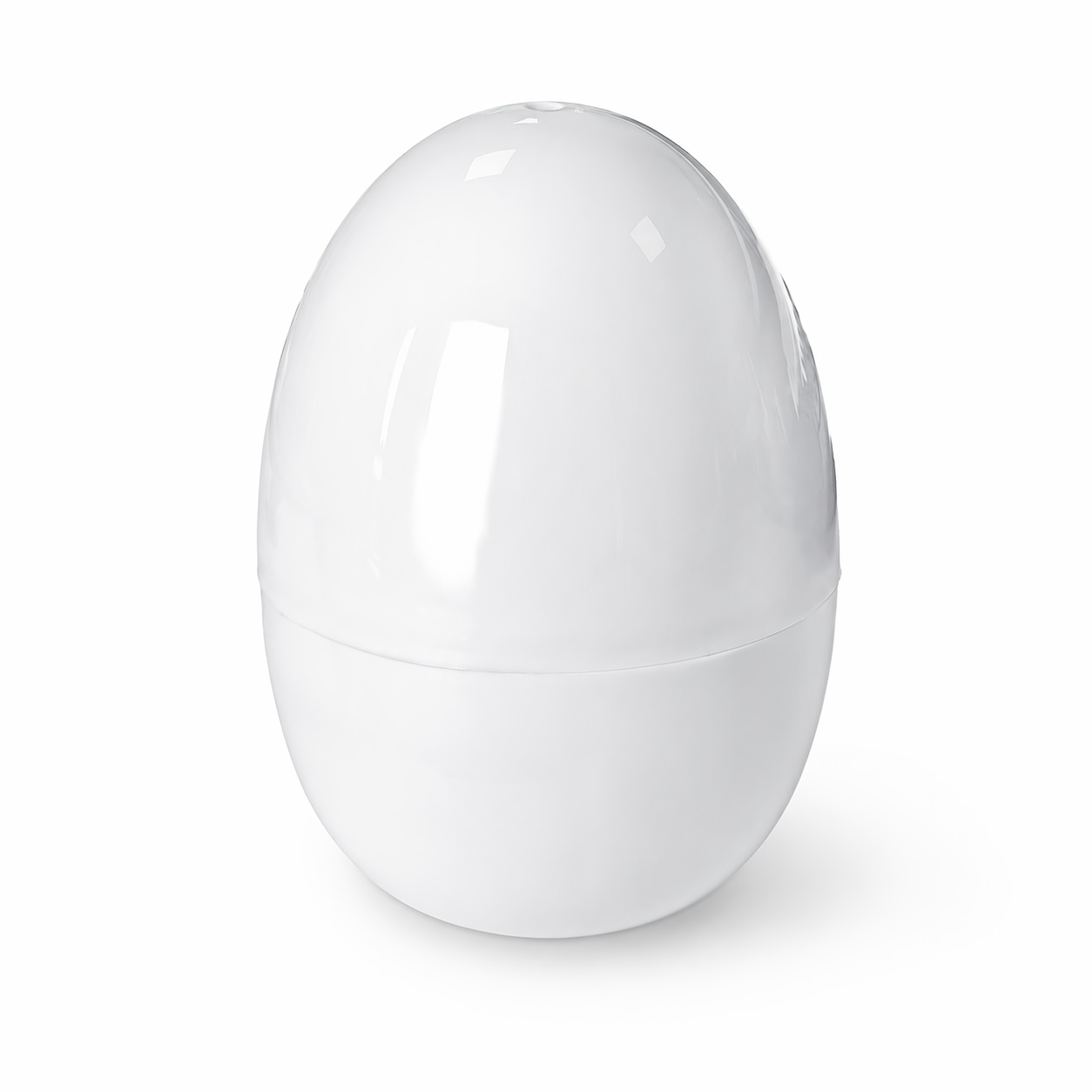 TEMU Mini Microwave Egg Cooker, Portable Single Egg Boiler With Aluminum Egg Holder, Reusable Egg-shaped Steamer Cup For Quick Breakfast, Gadget For