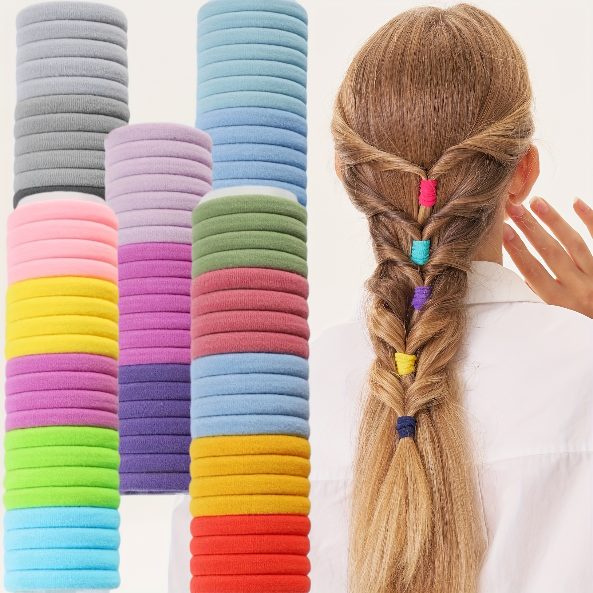 

50pcs - , No-damage Ponytail For Women & - Accessories