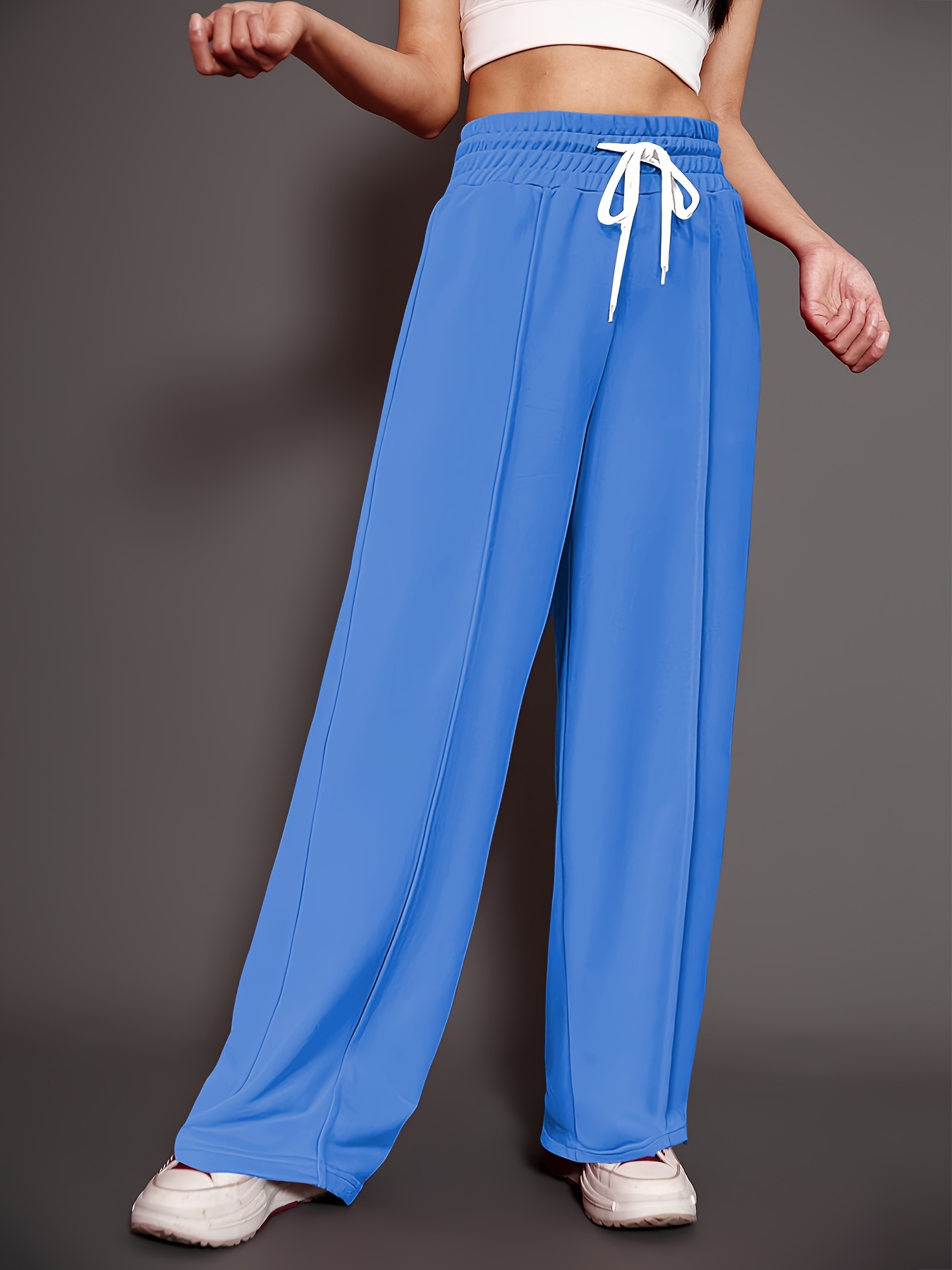 Wide Leg Drawstring Pants main image 1