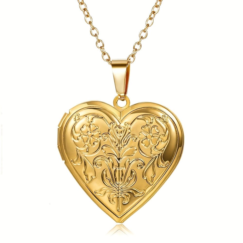 TEMU Custom Necklace, Open Photo Box, Gift For Wife, Holiday Gift For Mom Gift For Grandmother Gift, Graduation Season Gift, Vintage Necklace,