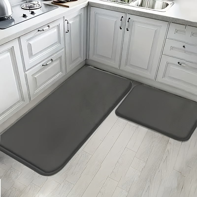 TEMU 2pcs -dry Non-slip Bath Mats, 100% Polyester Absorbent Bathroom Kitchen Laundry Room Rugs, Hand Wash Only Decor Floor Mats For Shower Bed Indoor
