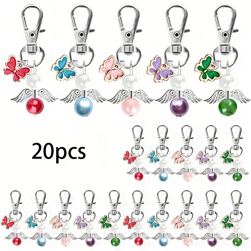 Image of Gift For Her/him Set Of 20 Keychains Featuring Ornaments - Perfect Keyring Gifts For Weddings, Birthdays, Graduations, And As Tokens Of Appreciation For Guests And Coworkers