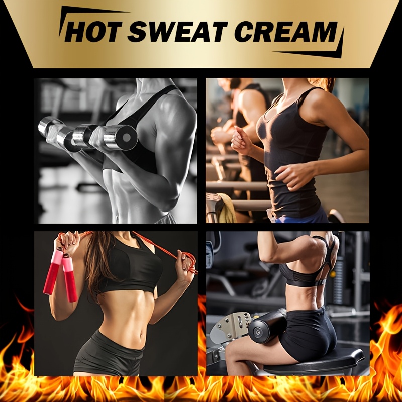Rapid Warming And Toning, Coffee-Infused Sweat Cream for Women Targeting Belly, And a Cream for Men to Enhance Abdominal Workouts. This Sweat Cream Helps Reduce The Waistline, Providing Noticeable Results in a Week When Applied Evenly for Hydration.