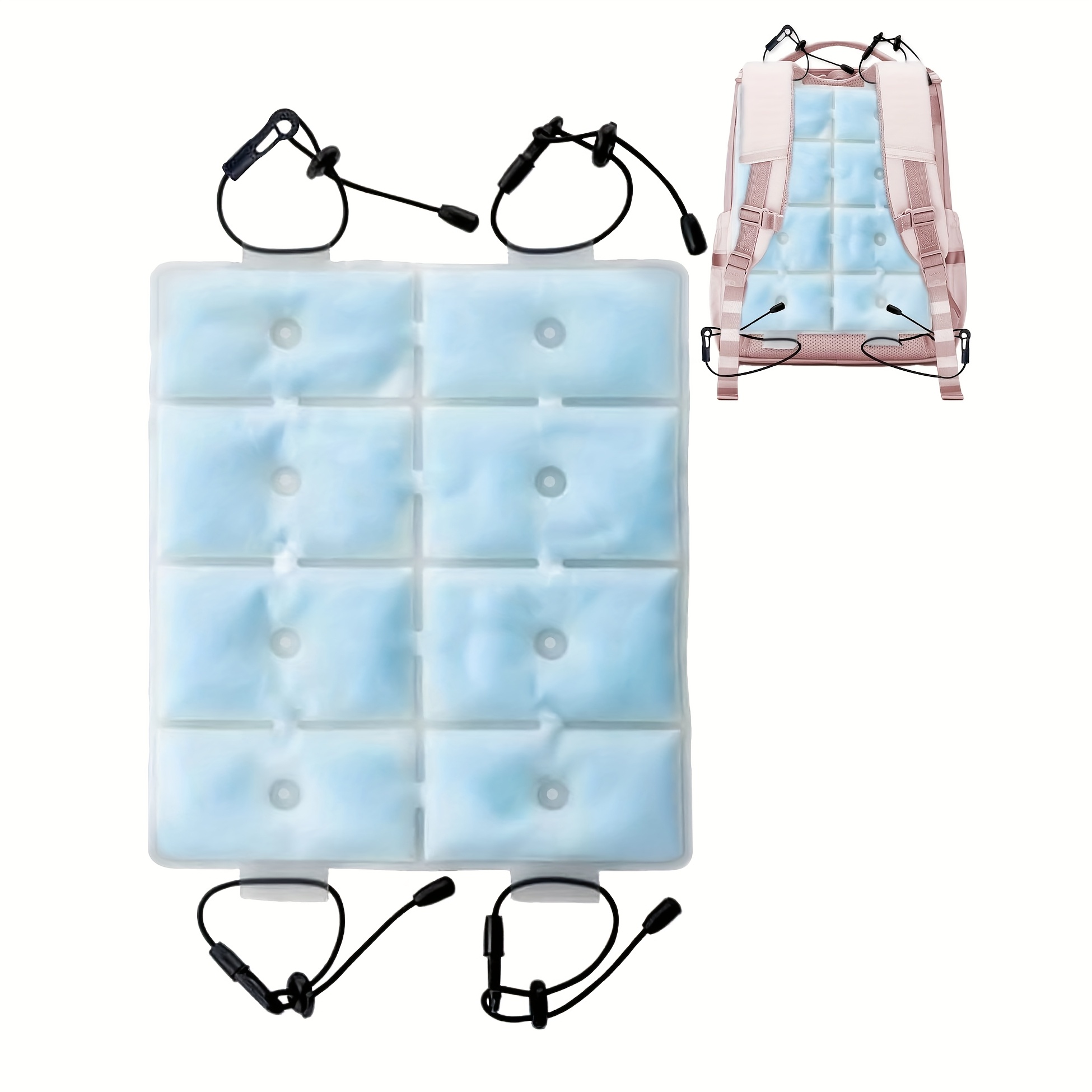 TEMU 2025 Cooling Pad For Backpacks, Cooling Pad For Backpacks, , , Heat Prevention, , Ice Bag, Cooling Pad For Backpacks, No Condensation, Cooling,