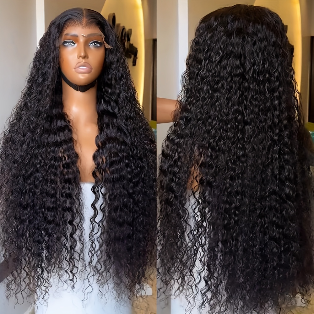 a 14-inch curly wave lace front wig with 150% density  display picture 2