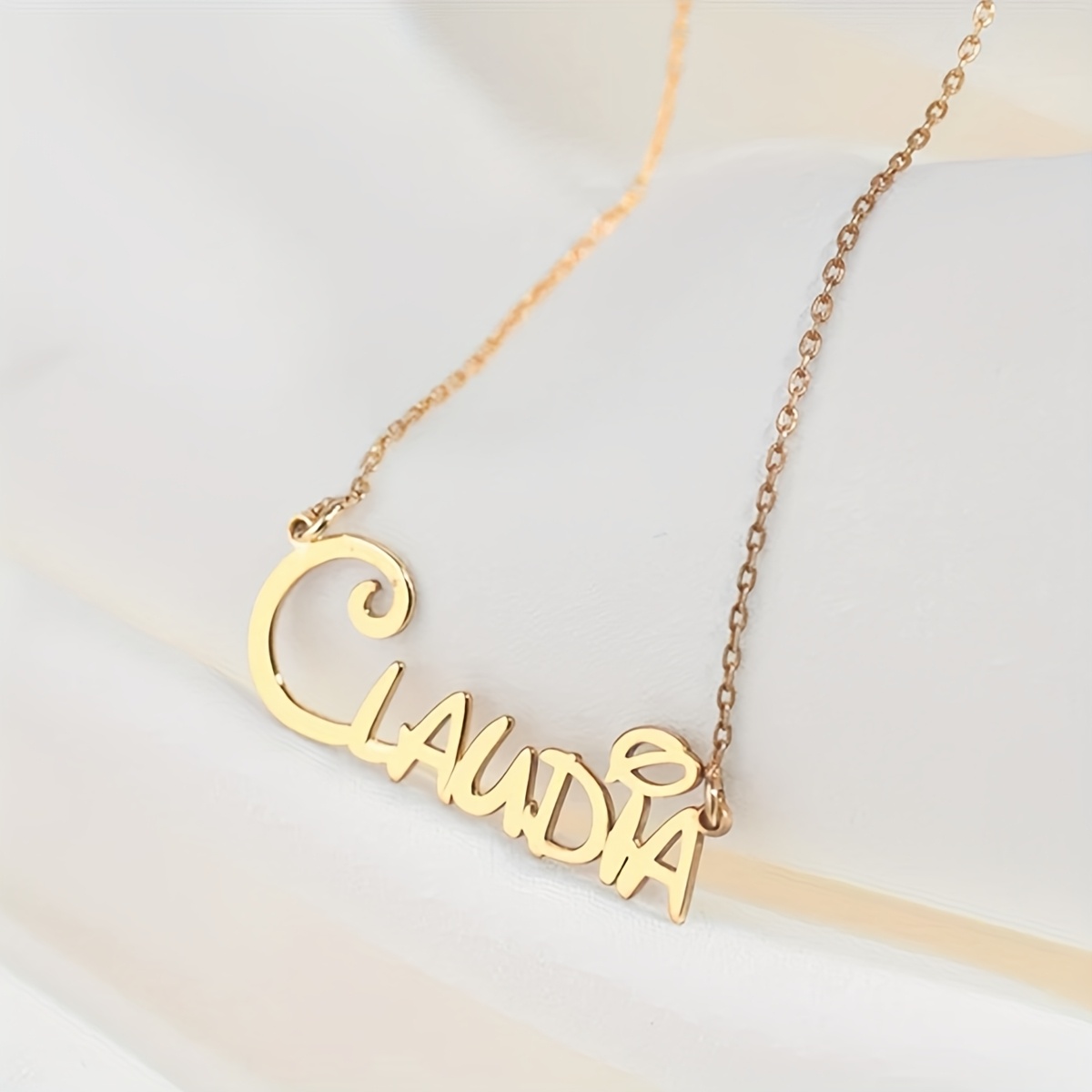 Women's Personalized 18K Golden Plated Name Necklace