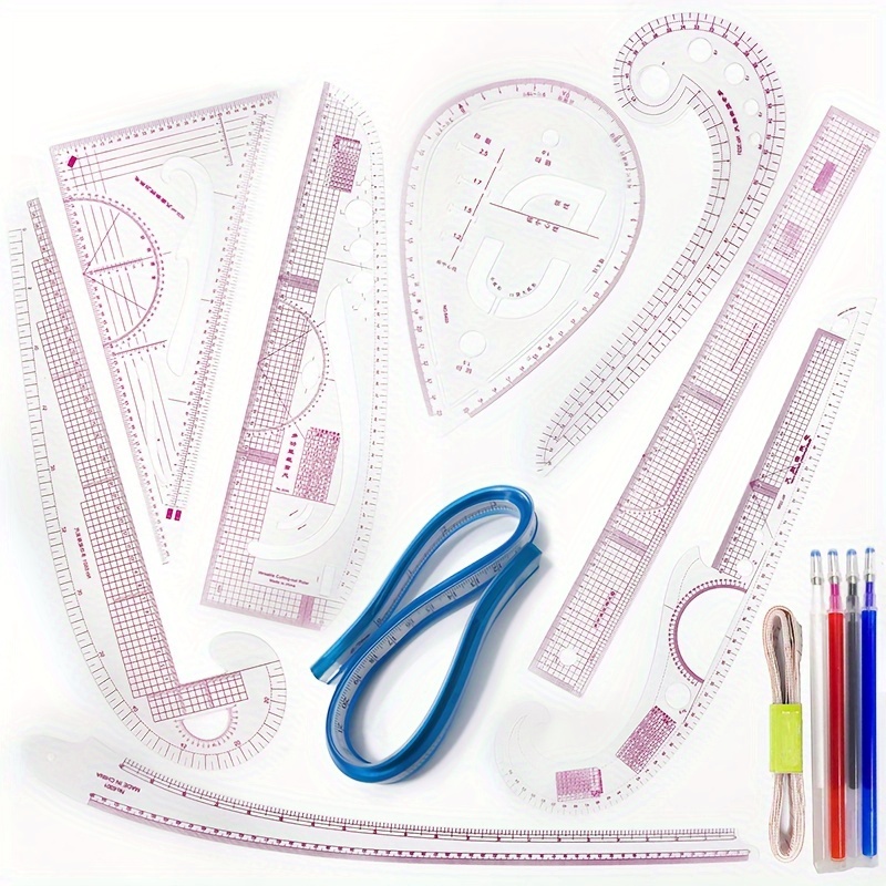 

Sewing French Rulers Set - Tailoring And Drawing Kit For Sewing, Quilting, And - For Beginners And - Measurement Accessory