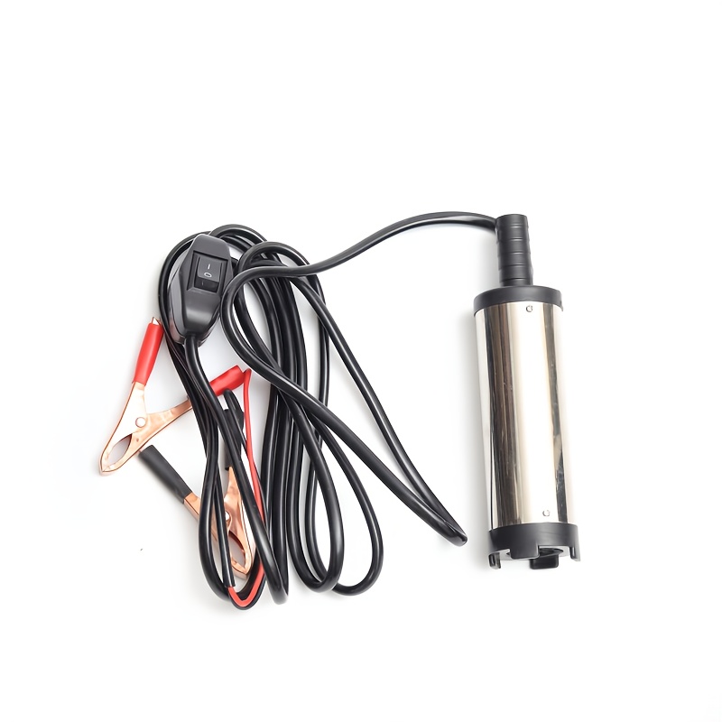 Portable 12v Electric Pump: Submersible For Oil, Water Transfer, Camping, & Fishing