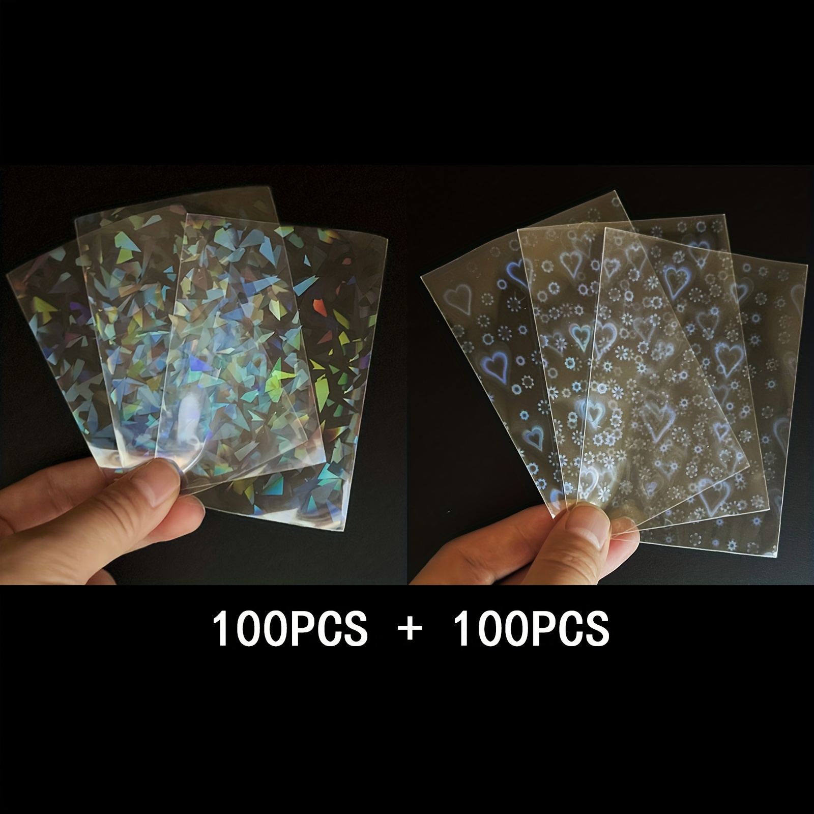 holographic card sleeves Amazon.com: Famard 9-Pocket Toploader Binder, Top Loader Card Storage Album  Compatible with 288 3