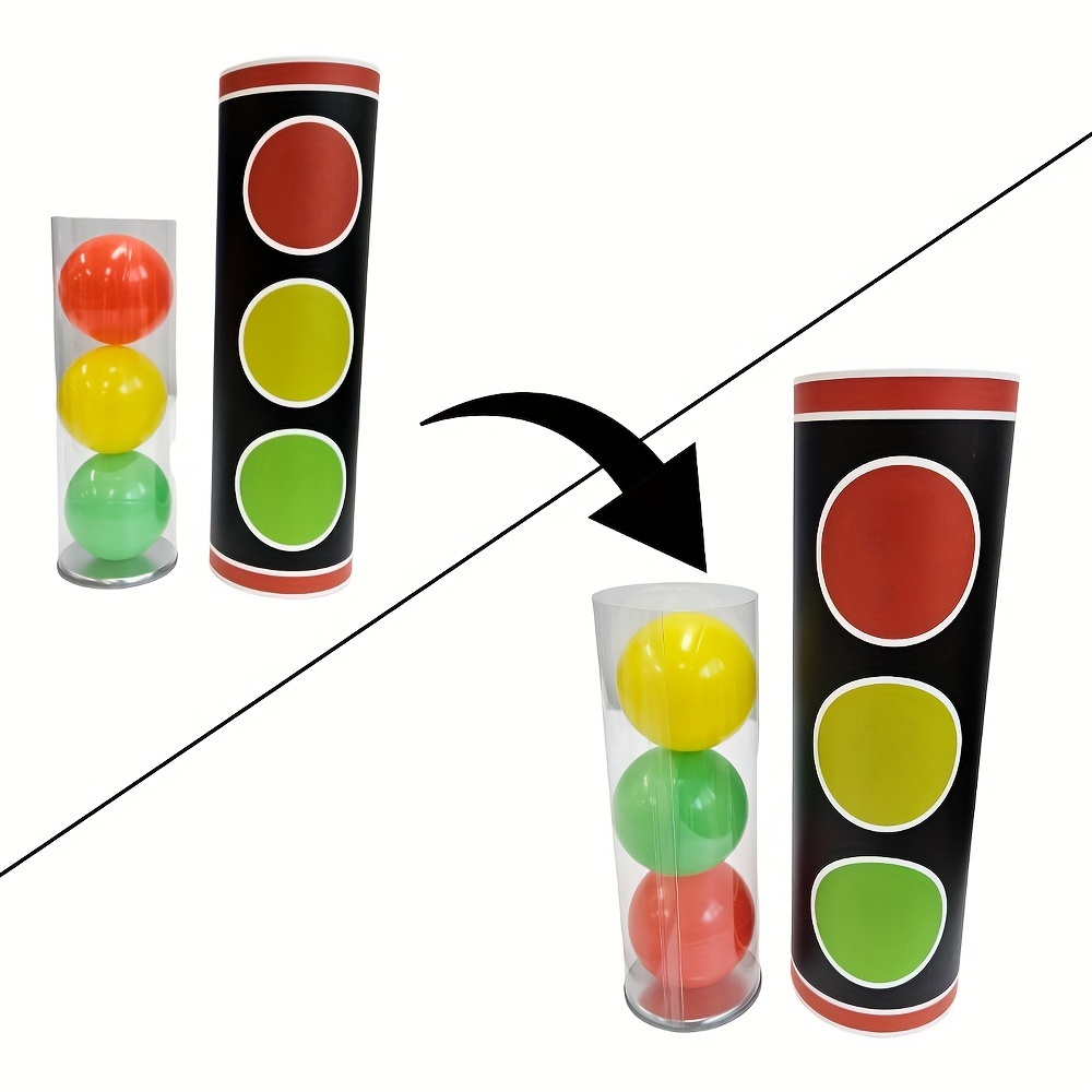 

Amazing Magic Signal Light Trick - Instant Ball Movement & Disappearance, Easy-to-use Novelty Toy For Stage Performances, Parties & - Red/green/