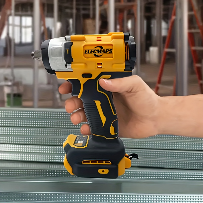 TEMU Clé à chocs fil haute puissance 3600 tr/min 430 N.m - fil, pour outils Dewalt, contrôle de et protection contre les pertes pour la réparation