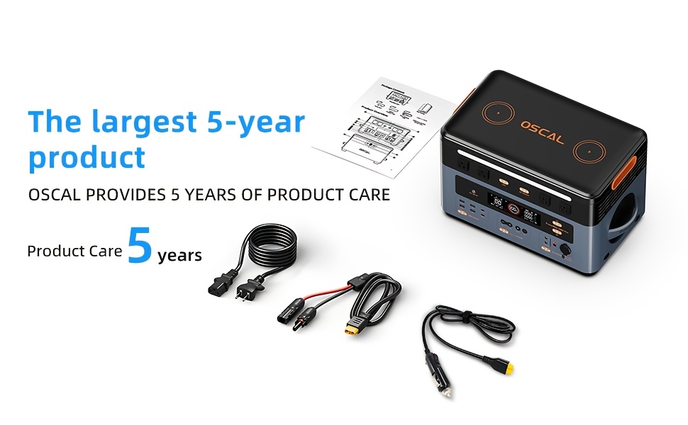 OSCAL 2400W Solar- Power Station with 1872Wh LiFePO4 Battery, 800W Max Solar Charging, 2000W Surge Output, & Control, Heavy-Duty Portable Generator for Home, RV, Camping, Emergency Backup Power - Compatible with 200W Solar Panel (Not Included), Portable Solar Power Station, Solar Generator With Panels Included, Power Station Portable With Solar Panels, Home Solar Generator Complete, Portable Power Station With Solar Panel, Solar Power Generator, Solar Generator