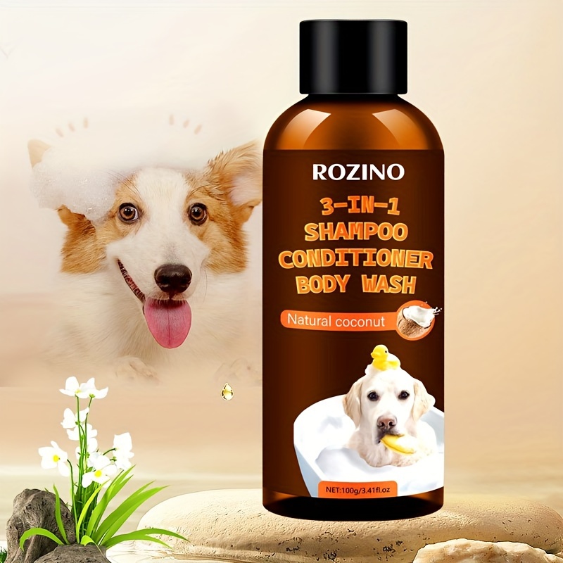 

100g 3-in-1 Shampoo & Conditioner & Body Wash, Deep Cleansing, Smooth Hair, Long-lasting Fragrance, All In 1 Step, Specially Designed For Your Pet To Create A Healthy And Beautiful Appearance