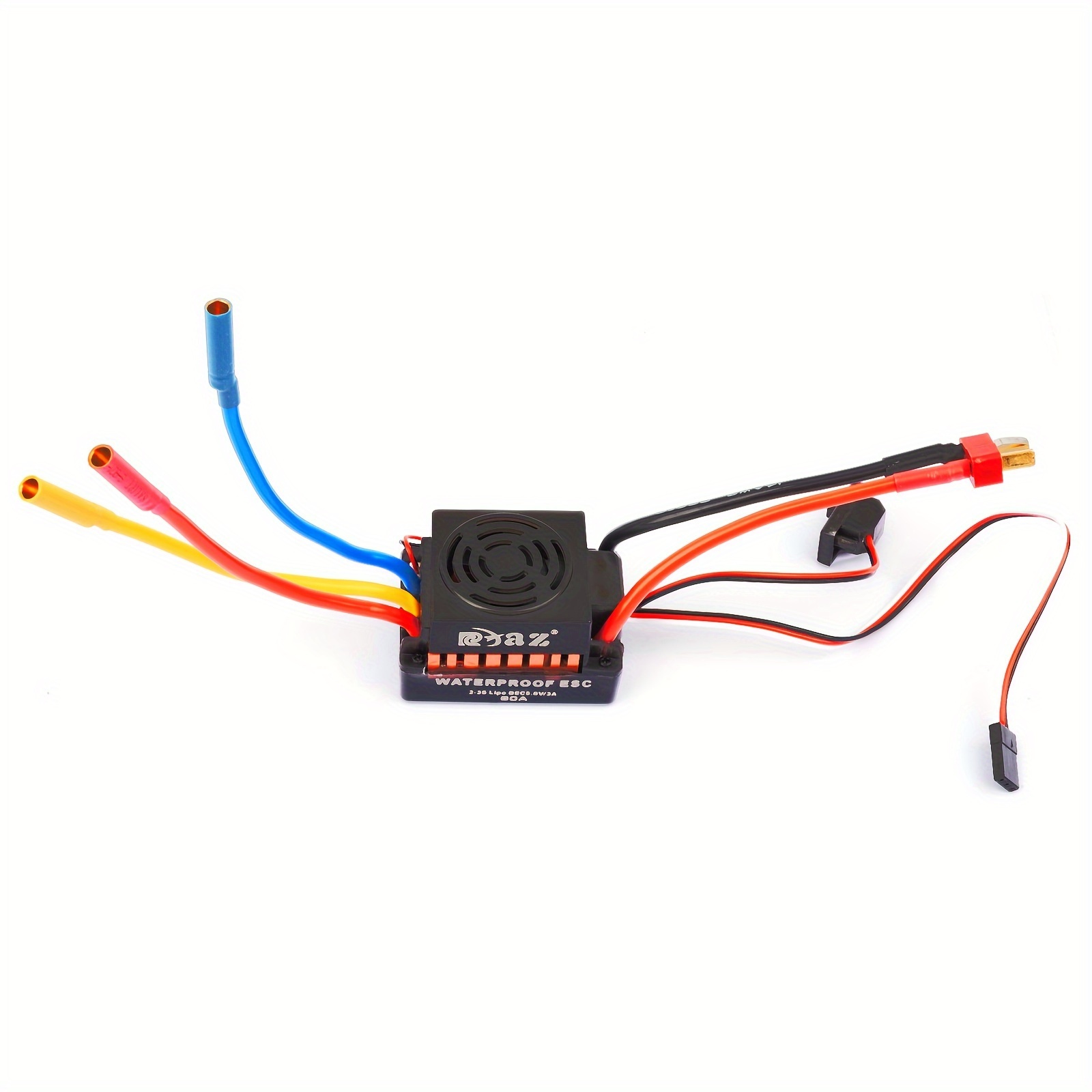 TEMU Rcxaz 60a Brushless Controller For 1/10 Scale Rc Cars And Trucks, Compatible Accessory, No Battery Included