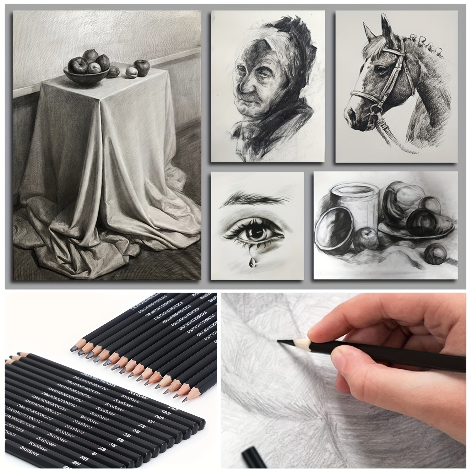 Amazon | グラファイトスケッチ鉛筆セット スケッチ鉛筆 描画用