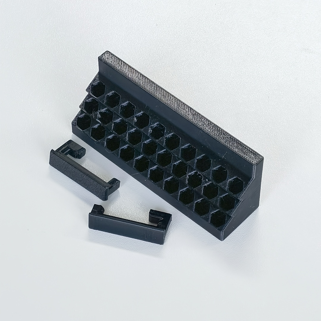 E-shop Ratschenschlüssel-Bit-Aufbewahrungsregal, 30 Löcher, Pegboard-Erweiterungszubehör, ideal für Garage- und Werkstatt-Bit-Organisation, einfache