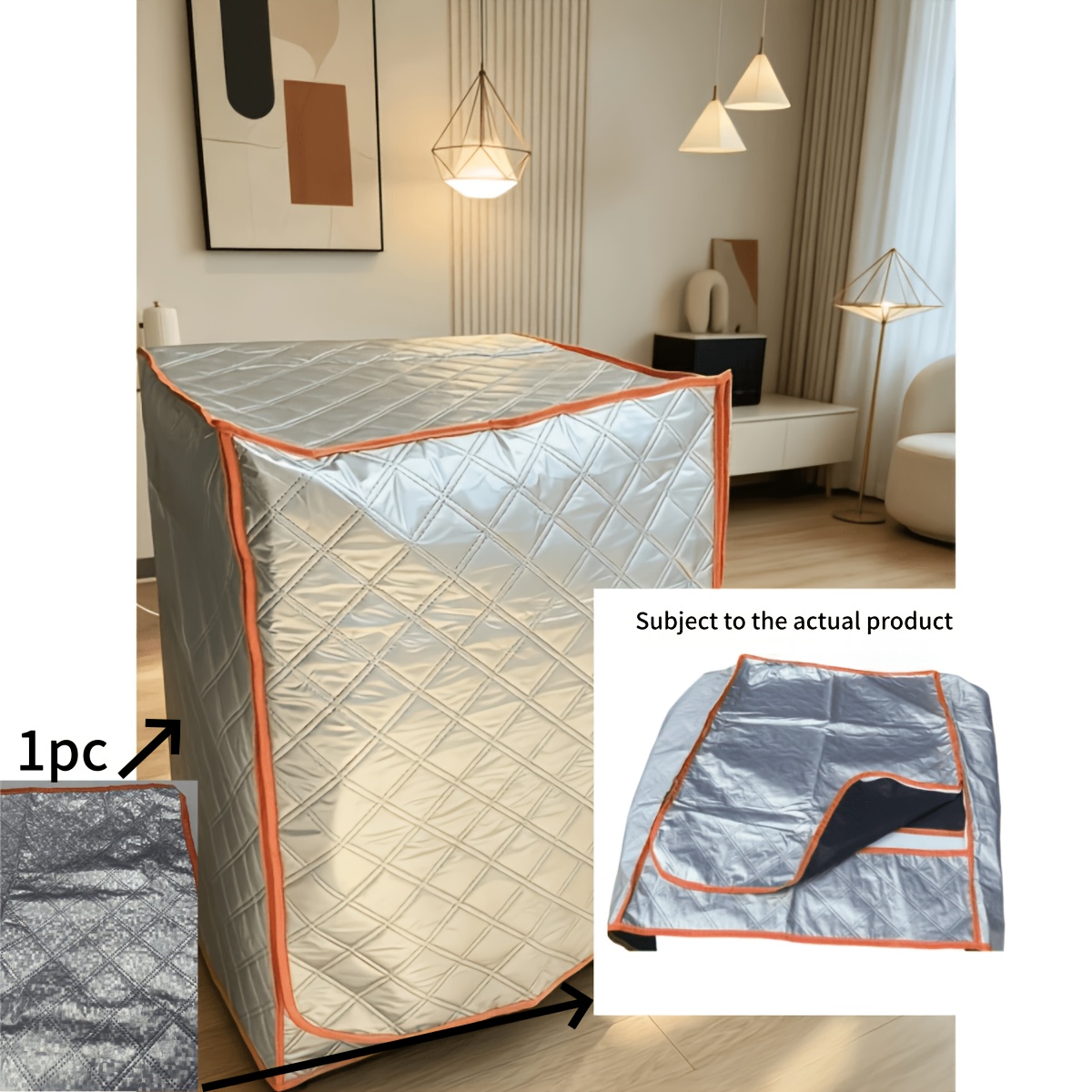 TEMU Antipolvo para Lavadora Totalmente Automática, Cubierta de Protección para el Hogar para Lavadora, Universal para Todas