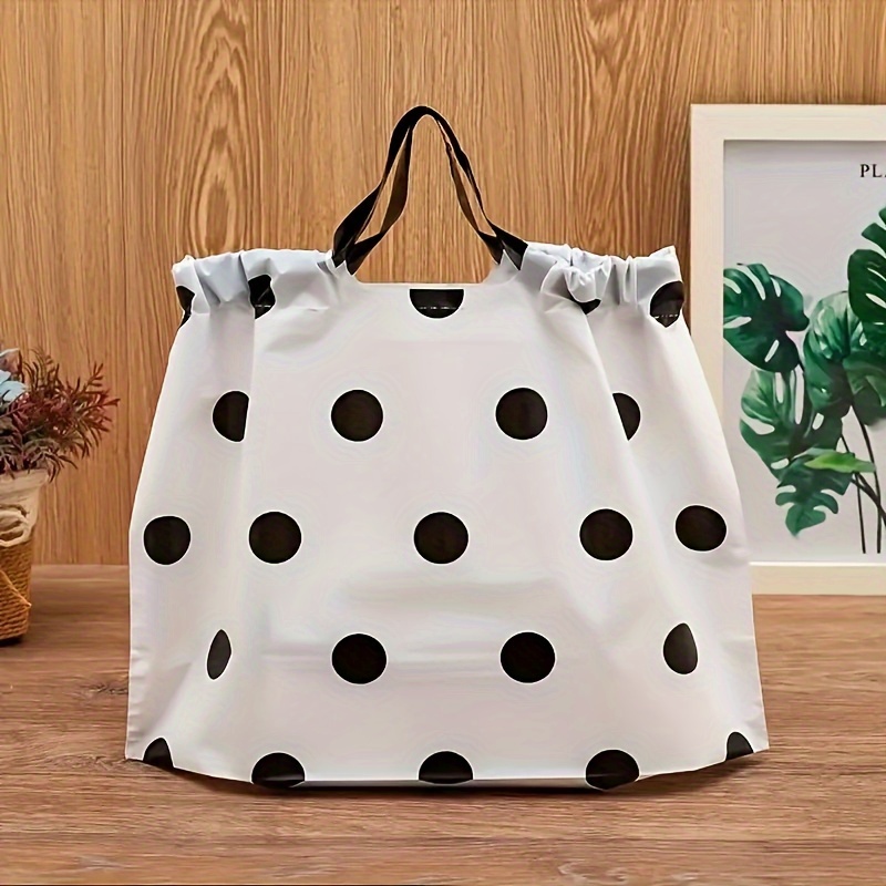 Image of 10 Stainless Steel Thick Carrying Bags Polka-dot Takeaway Bag Carrying Bag Shopping Bag Clothes Bag