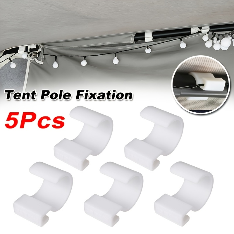 5pcs Rv Exterior Awning Fixed Additions, Camping Tent Pole Fasteners, Compatible With Buckles