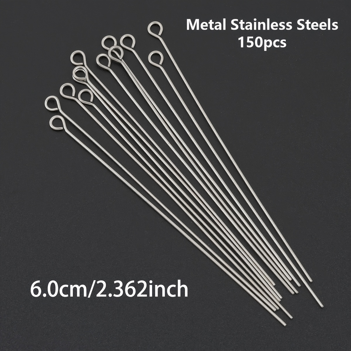 150pcs DIY Stainless Steel Jewellery Making Head Pins