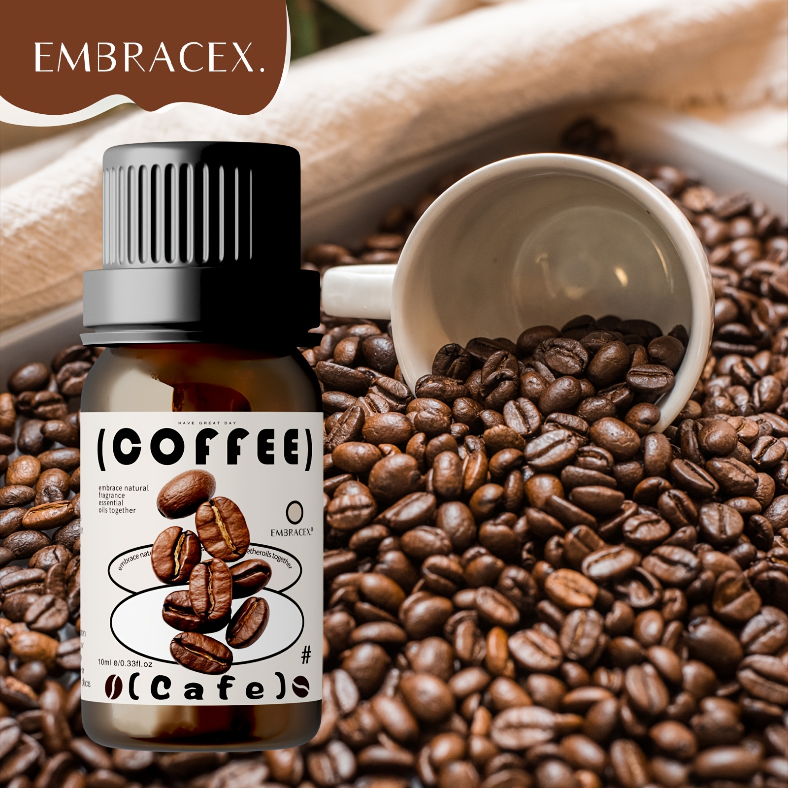 Image of Coffee Fragrance Oil, Edible Scent, Long-lasting , Suitable For Facial Care, Body Massage, Soap Making, Ideal Gift , Unisex, Suitable For Types, Holiday Gift