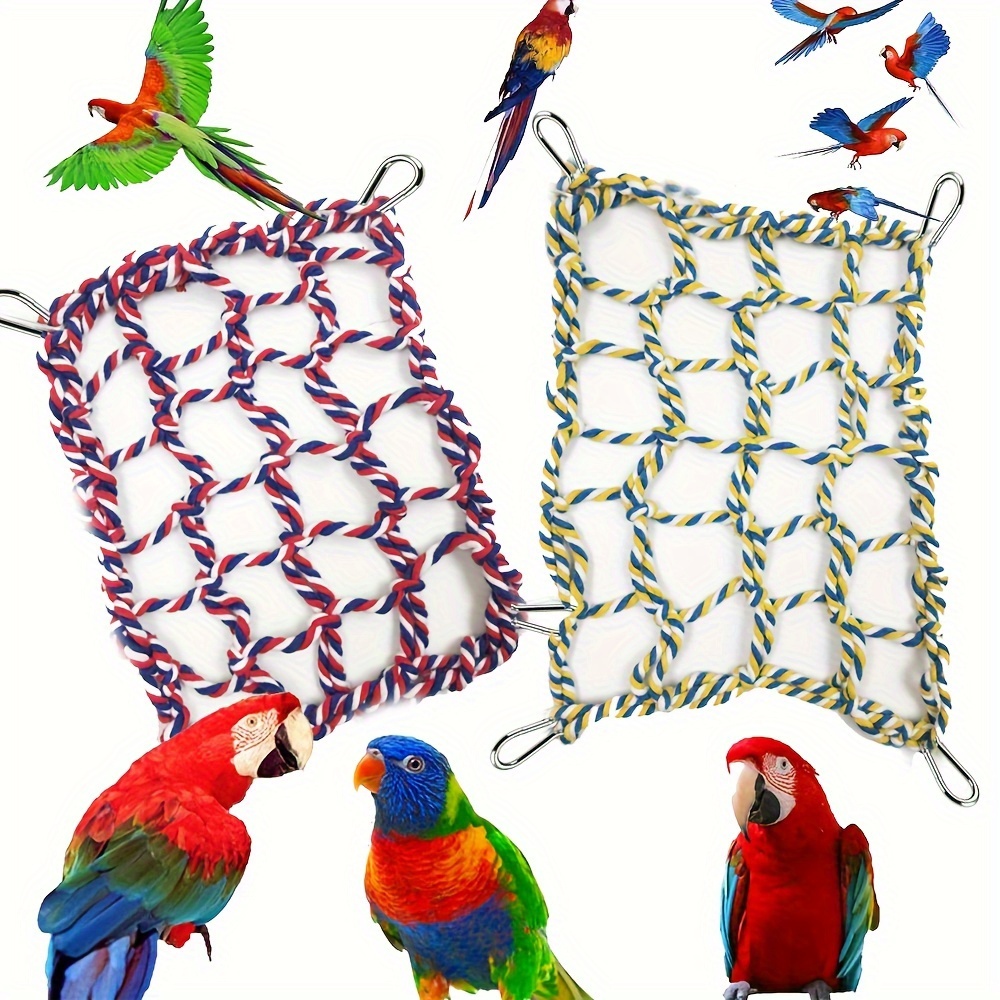 

Parrot Climbing Net, Nylon Bird Toy, For Parrots And , Interactive Pet Activity Hanging Net