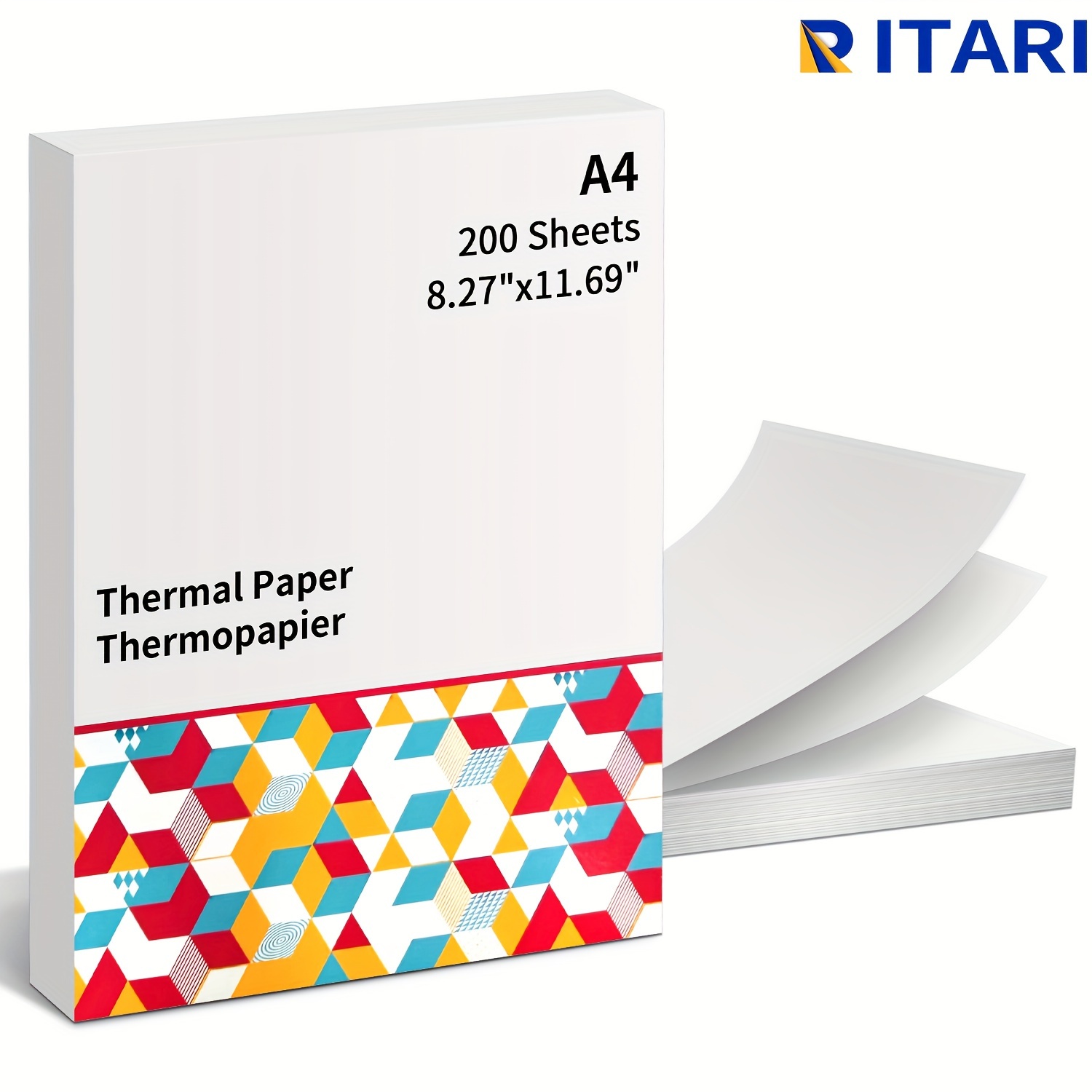 

200 Sheets A4 Thermal Paper For M08f-a4 Portable Printer, Multipurpose Thermal Paper For Picture, Homework, Contract, 8.27"x11.6"size