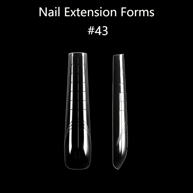 70pcs/box New Extra Long Nail Tips Mold, Long False Nails, Up To 66mm, Mannequin Nails