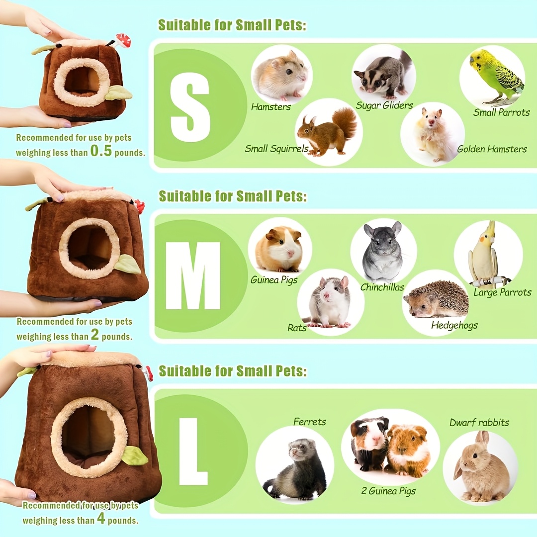 Soft Washable Hiding Spots for Small Pets