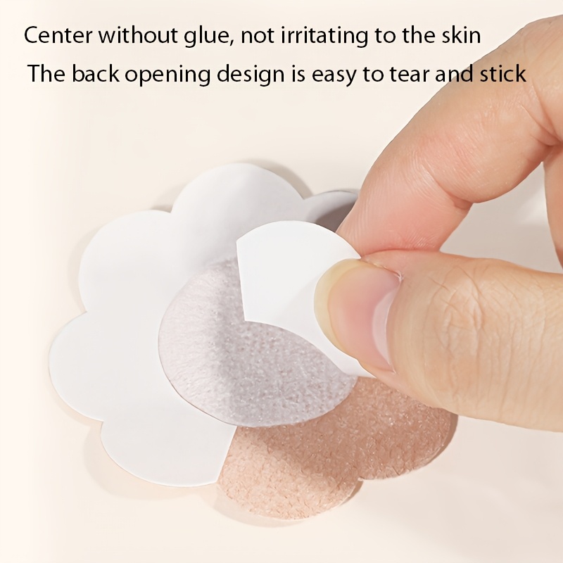 20pcs/50pcs/100pcs Disposable Nipple Patch Anti-Bump Sticker Summer Anti-Walking Patch Invisible Breathable Anti-Allergic Chest Patch Female Wedding Dress Dance Student Marathon Sports Running Anti-friction Nipple Patch Summer