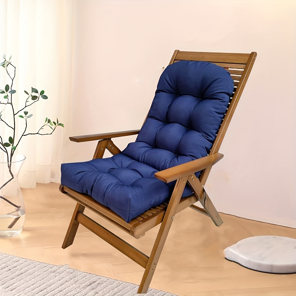 Waterproof Non-Slip Heavy-Duty /Indoor High Back Patio Rocking Chair  Cushion with UV Tufted Design (Chair Not Included)