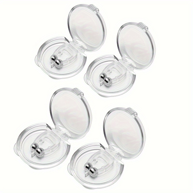 4pcs Anti-Snoring Nose Clips, Comfortable Silicone Snore Stopper With Independent Packaging, Safe & Reusable Snore Relief Device For Better Breathing