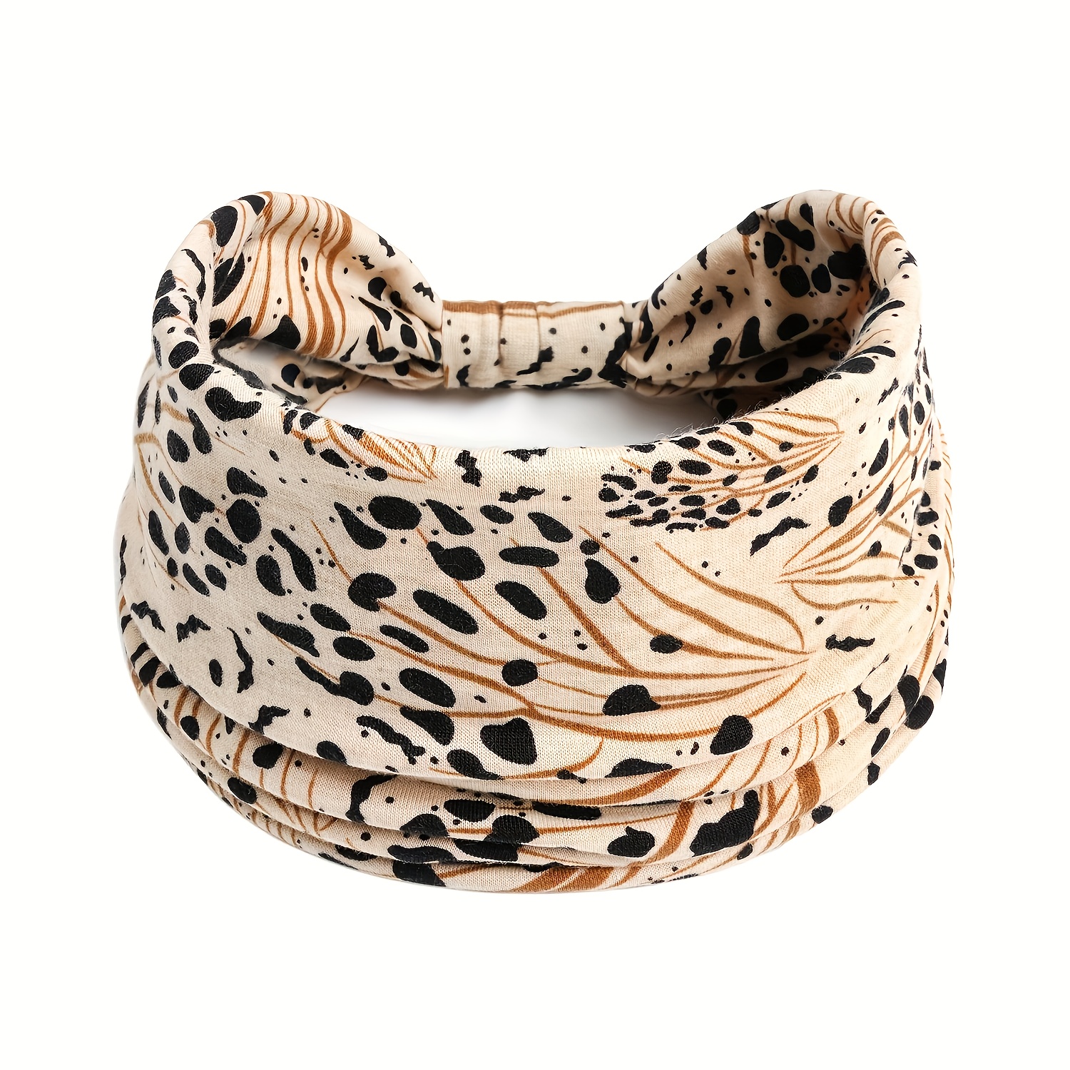 1/4pcs Fashion Leopard Print Wide Women's Outdoor Sports Hair Ties, High Elasticity Comfortable Yoga Sports Headbands, Daily Decorative Hairbands
