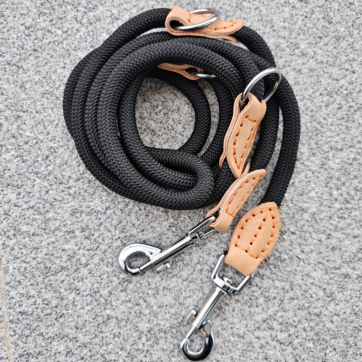 TEMU 210cm Multipurpose Medium Size Dog Double Leash Leashes Adjustable And Nylon Free Small 2 Dog Leash