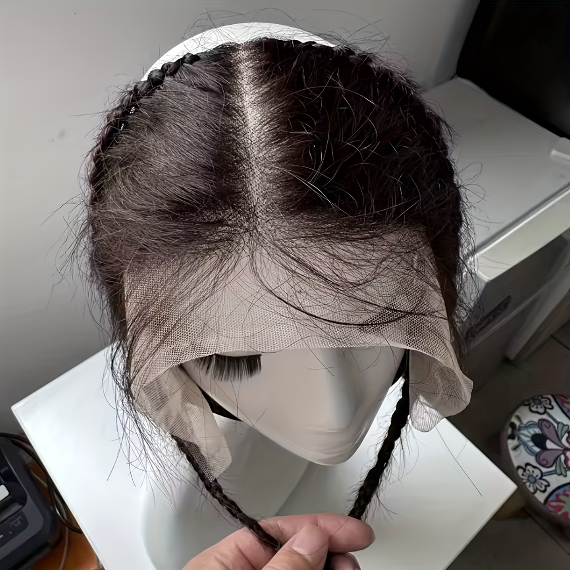 TEMU 13x4 Transparent Lace Front Wig Suitable For - Brazilian Human Hair With Pre-plucked & Lace Closure, Straight Hair Texture For Men &, Hairline